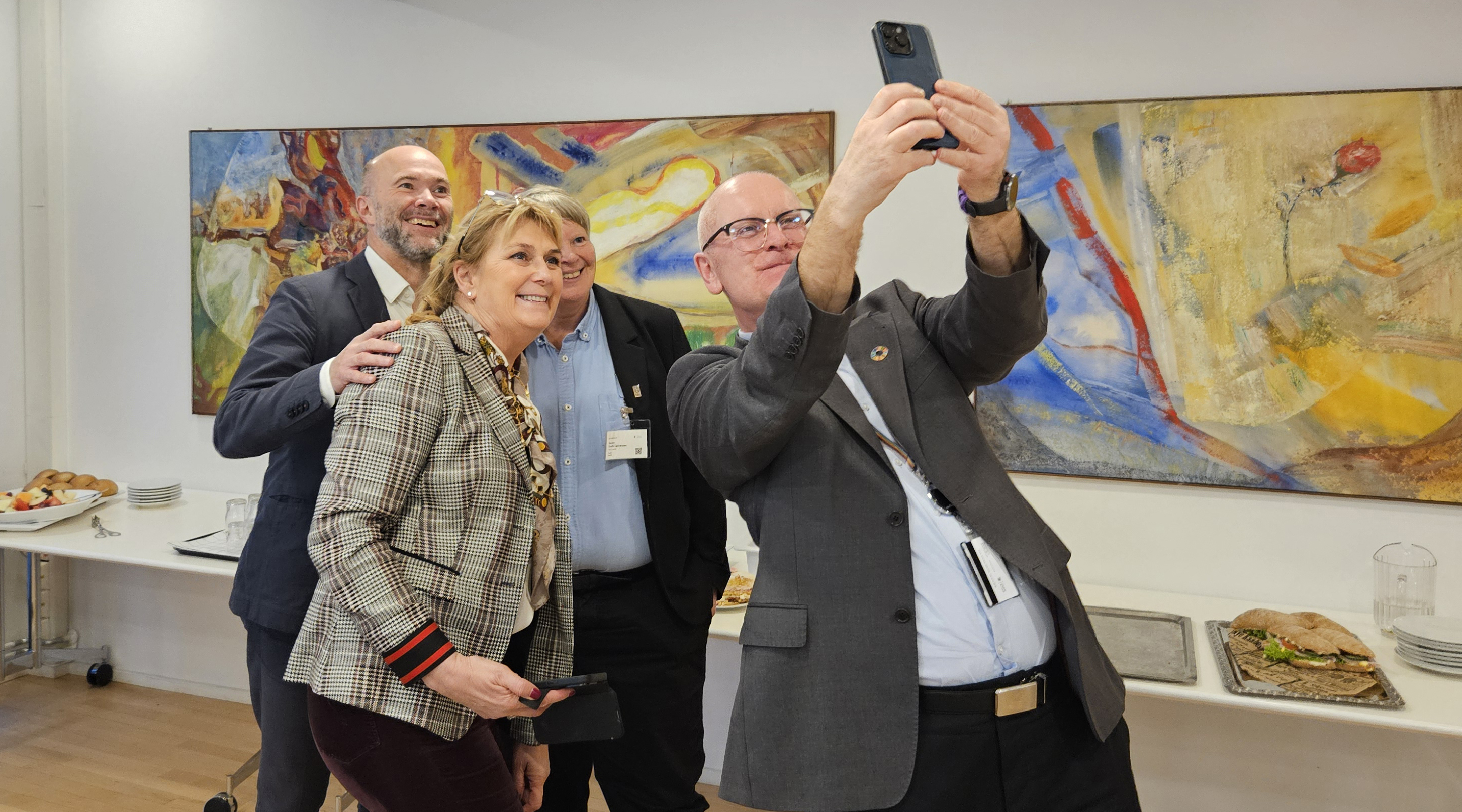 Person som tar selfie