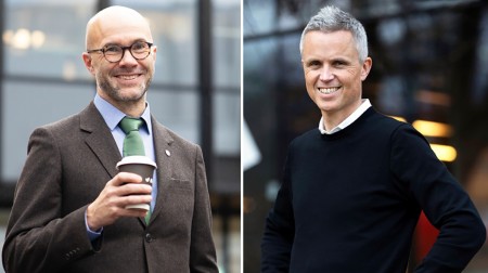 Direktørene Jan Olav Baarøy i Norec og Tor Inge Hjemdal i DOGA