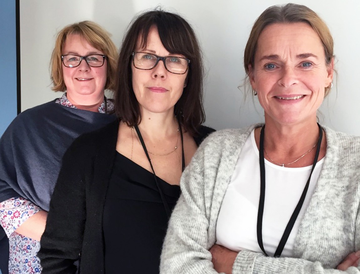 UNE har fått mye ny kompetanse etter nedbemanningsrunden. Fra v: seksjonssjef Anne Marit Granum, seniorrådgiver Marion Josefson og seniorrådgiver Cathrine Stenbek.